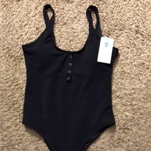 Beachsissi one-piece swim suit. New with tags! Size Med. Color black.